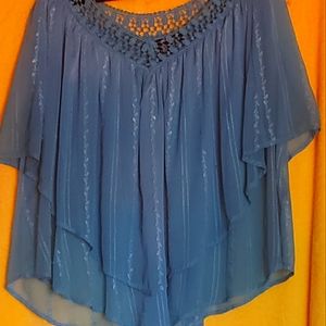 Beautiful sheer tiered blouse made in India